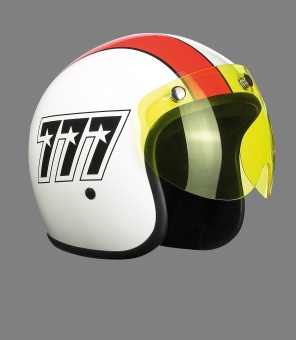 Visor for Jet helmet, short yellow