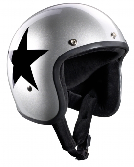 Star Jet, silver w. black star 